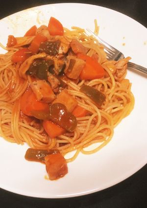 どこかレトロな新感覚ナポリタン-レシピのメイン写真
