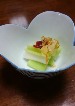 ぎぼうしの梅味噌かけ-レシピのメイン写真