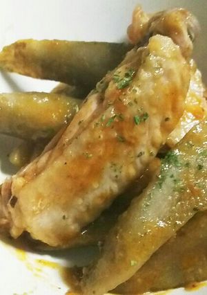 ゴボウと手羽中のケチャップ煮-レシピのメイン写真