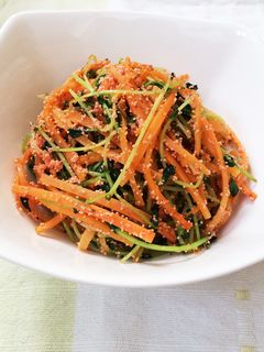味付け簡単!人参と豆苗の炒め物☆-レシピのメイン写真