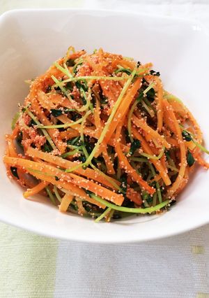 味付け簡単！人参と豆苗の炒め物☆-レシピのメイン写真