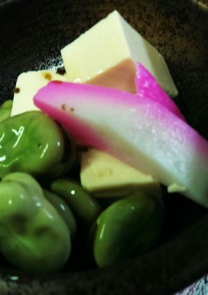 豆腐の浅漬け空豆添え-レシピのメイン写真