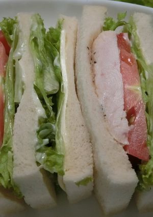 ✿サラダチキンサンド✿-レシピのメイン写真
