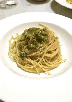 硬い水菜のパスタ-レシピのメイン写真
