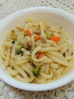 離乳食☆挽き肉とたっぷり野菜の焼きうどん-レシピのメイン写真