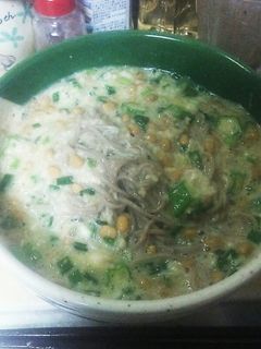 納豆オクラのスタミナとろろそば-レシピのメイン写真