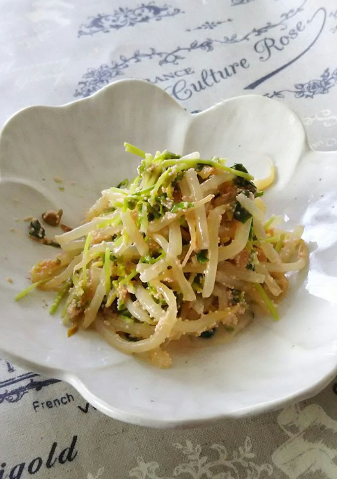 豆苗ともやしの胡麻明太子マヨ炒め-レシピのメイン写真