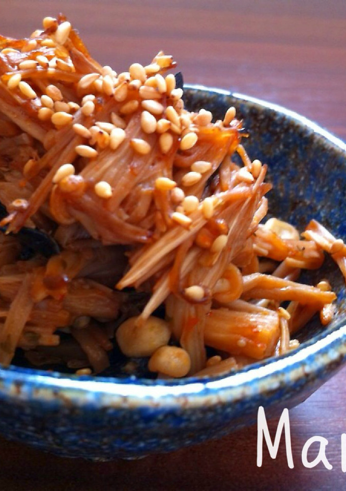 ご飯のお供におつまみに♡韓国風えのきたけ-レシピのメイン写真