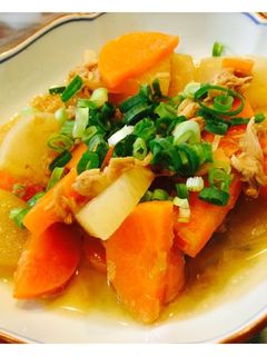 大根人参のツナ煮込み-レシピのメイン写真