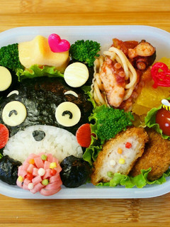 キャラ弁☆にっこり笑顔のくまモン弁当♪-レシピのメイン写真
