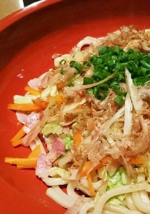 みょうがのさっぱり簡単焼きうどん-レシピのメイン写真