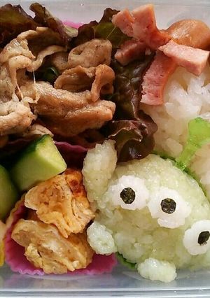 キャラ弁★簡単ツムツム★エイリアン-レシピのメイン写真