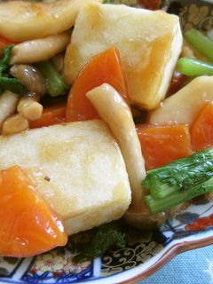かぶと高野豆腐の甘酢炒め-レシピのメイン写真