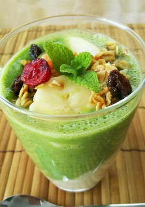 二層グリーンスムージー＊食べるスムージー-レシピのメイン写真