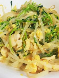 簡単!ヘルシー!豆苗卵炒め♡-レシピのメイン写真