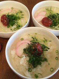 冷やし茶漬け(南高梅)-レシピのメイン写真
