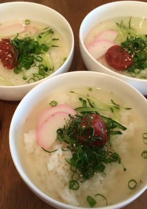 冷やし茶漬け(南高梅)-レシピのメイン写真