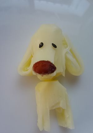 さけるチーズでしろポチだワン-レシピのメイン写真
