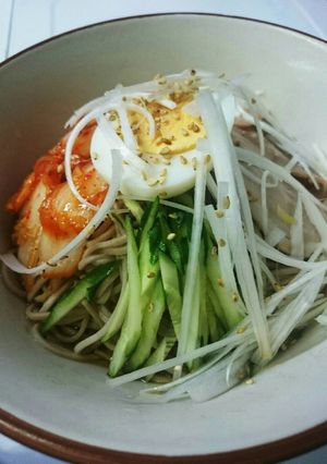 日本そばでサッパリと☆和風冷麺☆-レシピのメイン写真