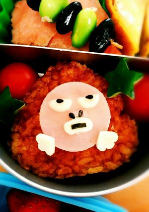 ウルトラマン怪獣！焼おにぎりピグモン弁当-レシピのメイン写真