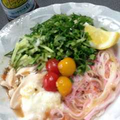 รูปของ 大葉香る塩レモンさっぱりそうめん