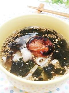 焼き梅干しと豚で!元気の出るスープ♪-レシピのメイン写真
