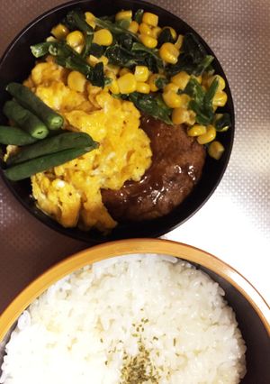 【お弁当】かんたんロコモコ丼-レシピのメイン写真