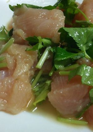 ビンチョウマグロのユッケ(醤油味)-レシピのメイン写真