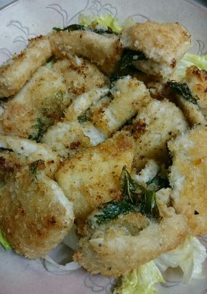 鳥胸肉梅しそパン粉付焼き-レシピのメイン写真
