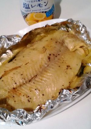 白身魚のホイル蒸し・レモン風味で-レシピのメイン写真