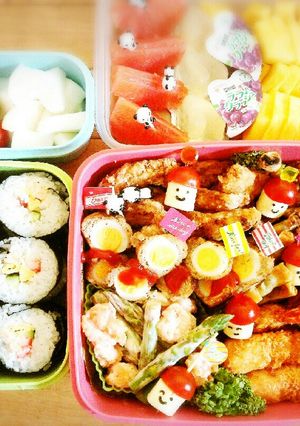 小学校運動会お弁当4人分のり巻き-レシピのメイン写真