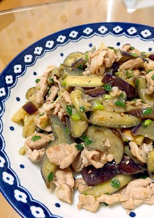 ナスと豚肉のさっぱりネギ塩レモン-レシピのメイン写真