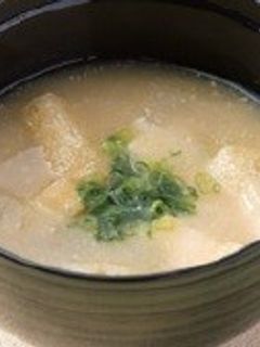 大根と油揚げの味噌汁-レシピのメイン写真