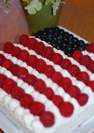 星条旗のケーキ-レシピのメイン写真