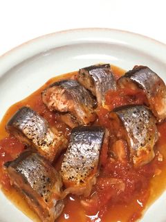 時短で旨々 さんまのトマト煮 圧力鍋-レシピのメイン写真