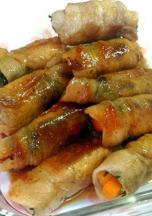カンタン酢で作る☆大葉香る豚肉巻き♡-レシピのメイン写真