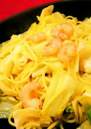 エビとキャベツのさっぱり塩焼きそば-レシピのメイン写真