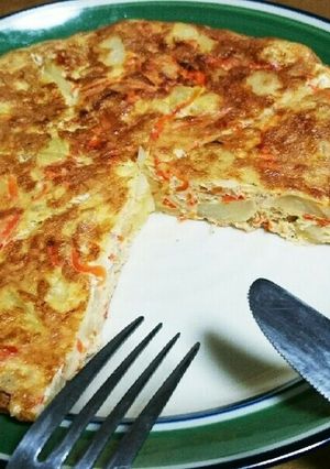あるもので簡単スペインオムレツ-レシピのメイン写真
