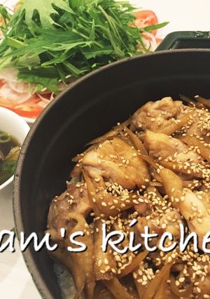 ストウブで鶏ごぼうご飯-レシピのメイン写真