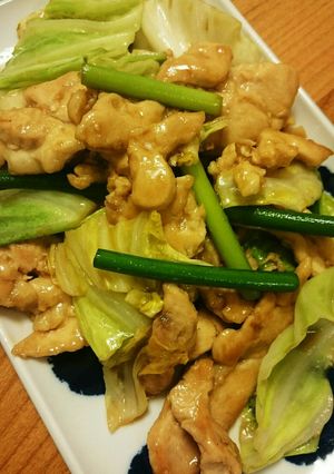鶏むね肉とキャベツのオイスターソース炒め-レシピのメイン写真