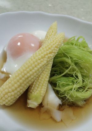 ヤングコーンのひげそうめん-レシピのメイン写真