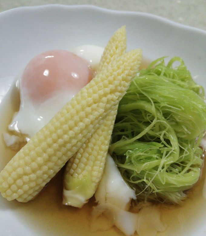 ヤングコーンのひげそうめん-レシピのメイン写真