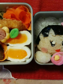 おだんごヘアの女の子のお弁当-レシピのメイン写真