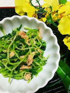 超簡単☆豆苗とシーチキン和え物!(^^)-レシピのメイン写真