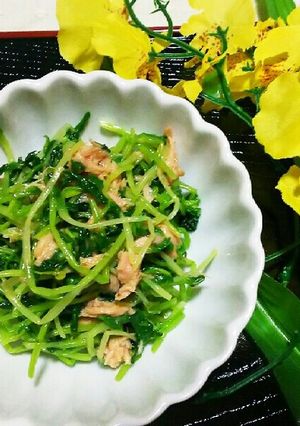 超簡単☆豆苗とシーチキン和え物！(^^)-レシピのメイン写真