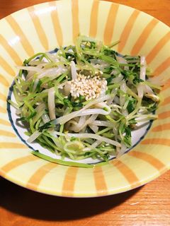 豆苗ともやしのポン酢あえ-レシピのメイン写真