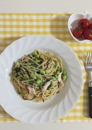 枝豆と塩昆布のパスタ-レシピのメイン写真