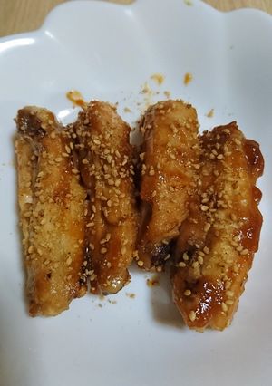 サッコが作る☆手羽中みそすりごま照り焼き-レシピのメイン写真