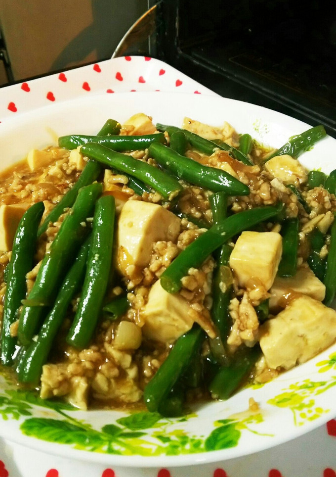 夕飯に！いんげんと豆腐のオイスター煮-レシピのメイン写真