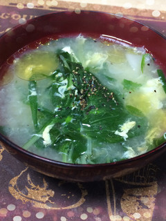 水菜の中華スープ-レシピのメイン写真